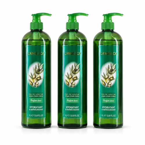 Gel de Douche L’Angélica à l’Huile d’Olive – Hydratant & Rafraîchissant 1L